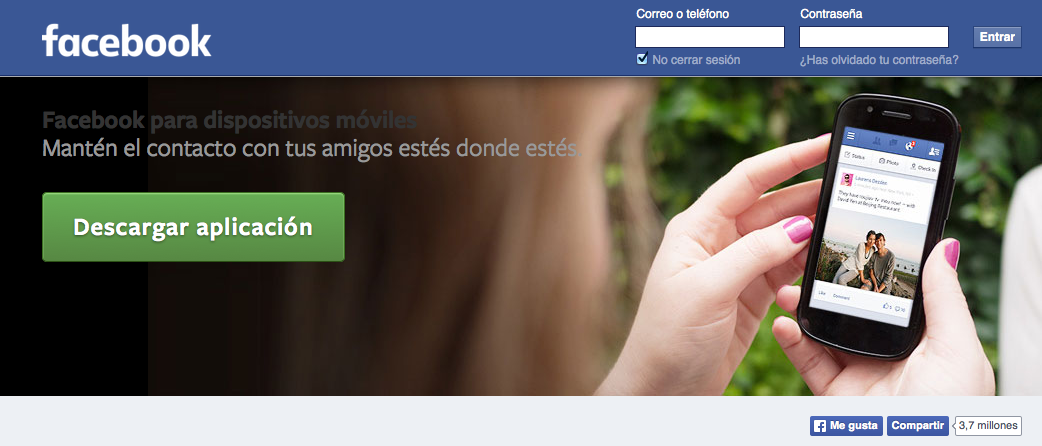 Facebook para Cualquier Teléfono